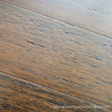 Gunstock Wire-Brushed Strand Woven Bamboo Flooring (PR-F014)